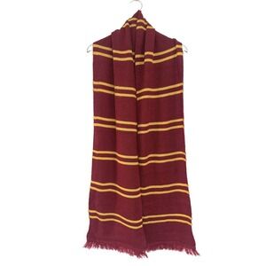Harry Potter | Universal Gryffindor House Scarf Maroon Gold Stripe Fringe
